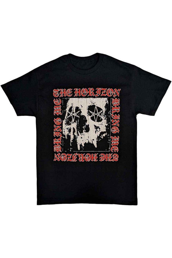 Bring Me The Horizon Unisex T-Shirt: Metal Logo Skull