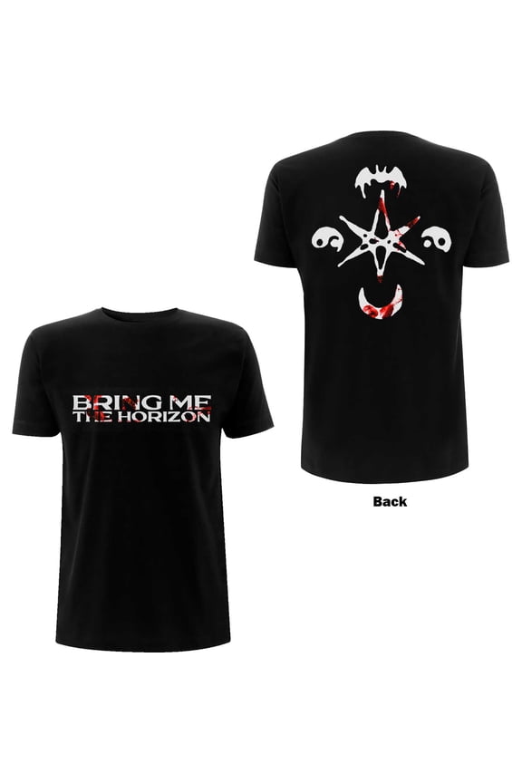 Bring Me The Horizon Unisex T-Shirt Symbols (Back Print) (Medium)