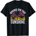 thumbnail image 1 of Bring On the Sunshine - Retro Palm Trees & Sunset T-Shirt, 1 of 4