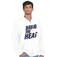 thumbnail image 1 of Bring The Heat Baseball Pitcher Men's Big & Tall Graphic Zip Up Hoodie Brisco Brands 2X, 1 of 5