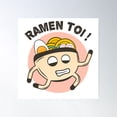 thumbnail image 1 of Bring You! Japanese Ramen Pun Poster Wall Art, Modern Wall Decor For Living Room Bedroom, 16x16 UNFRAMED, 1 of 3