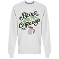 thumbnail image 1 of Bring Your Coffee Cup Eco Sweatshirt Men -Image by Shutterstock, Male XX-Large, 1 of 2