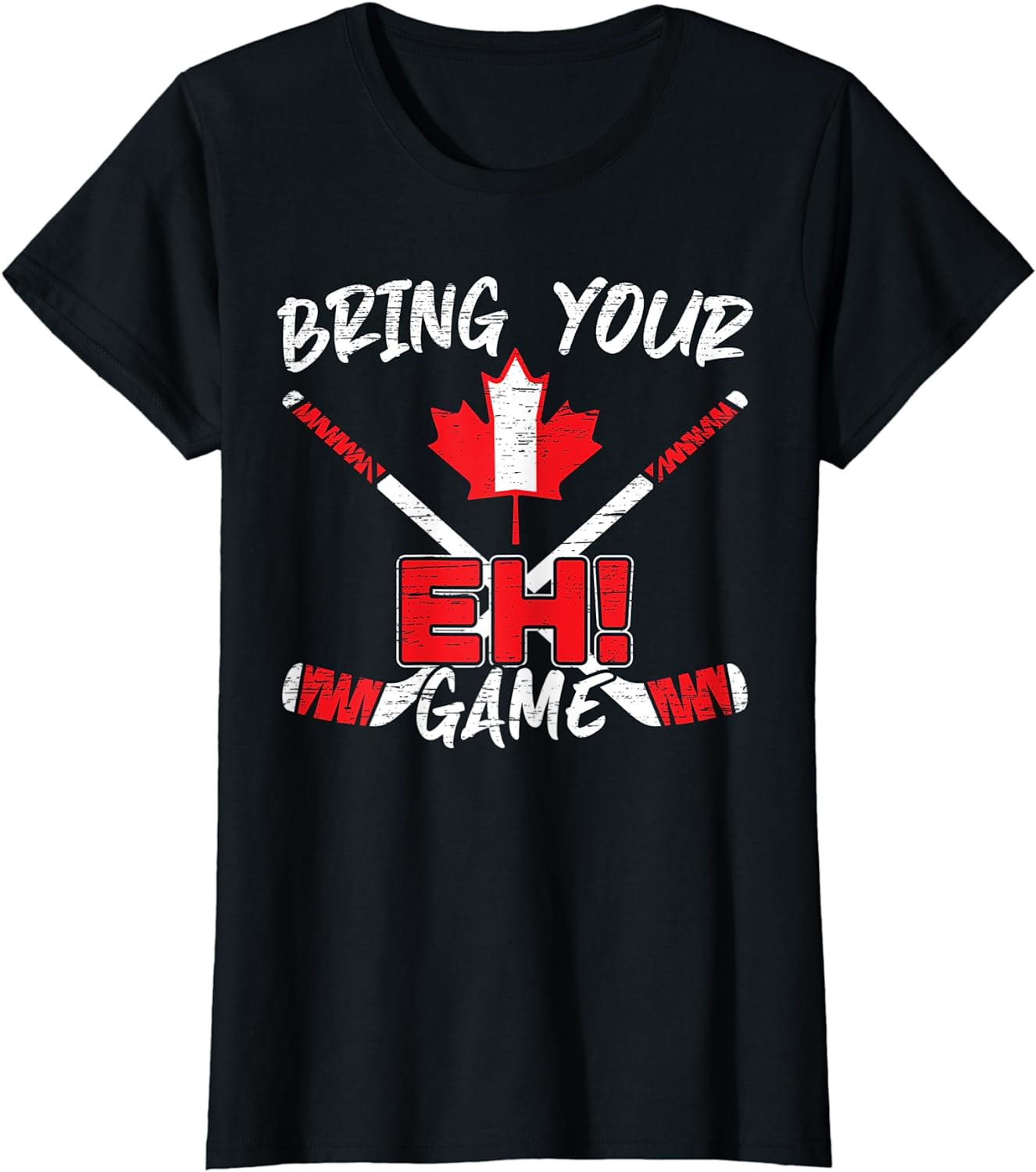 Bring Your EH Game Canadian Lacrosse Canada Day Canuck T-Shirt ...