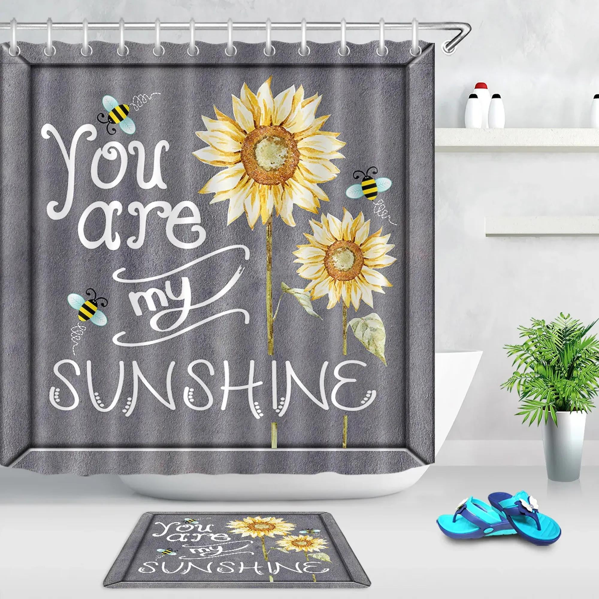 Bring a Touch of Spring to Your Bathroom with a Vintage Sunflower