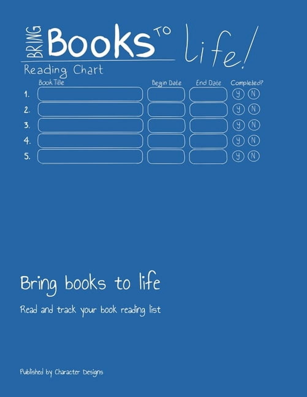 Bring books to life: Read and track your book reading list, (Paperback ...