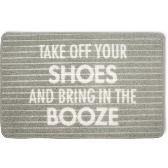 Pavilion Gift Company - Bring in the Booze - 27.5" x 17.75" Floor Mat