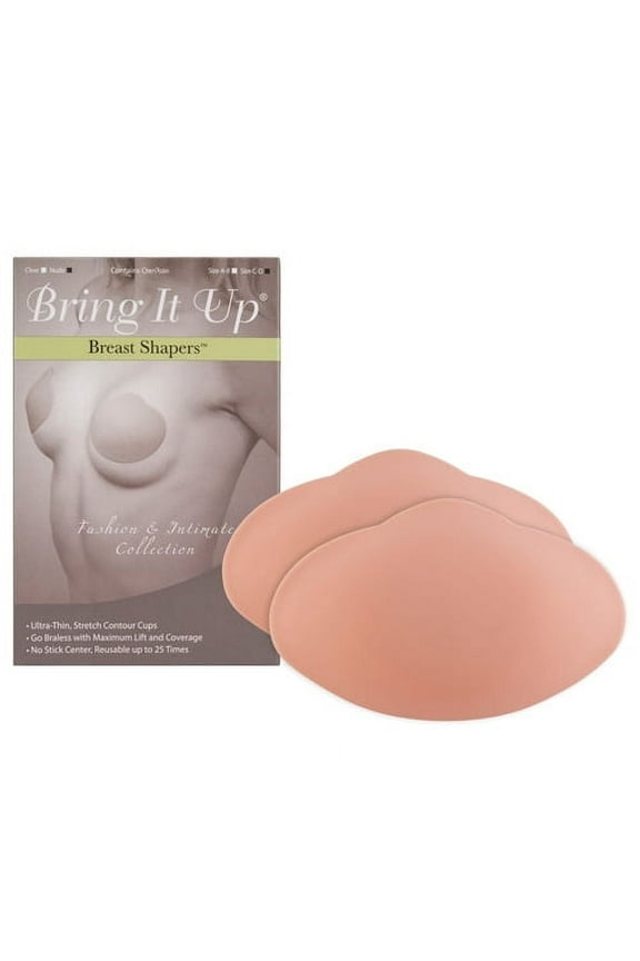 Womens Breast Shapers/Sticky Bra, Nude C/D