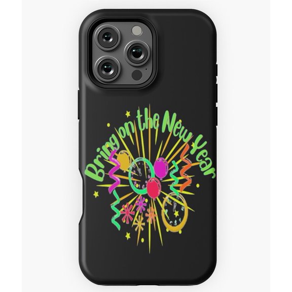 Bring on The New Year Clock Design Phone Case for iPhone 16 15 14 13 12 11 Pro Max