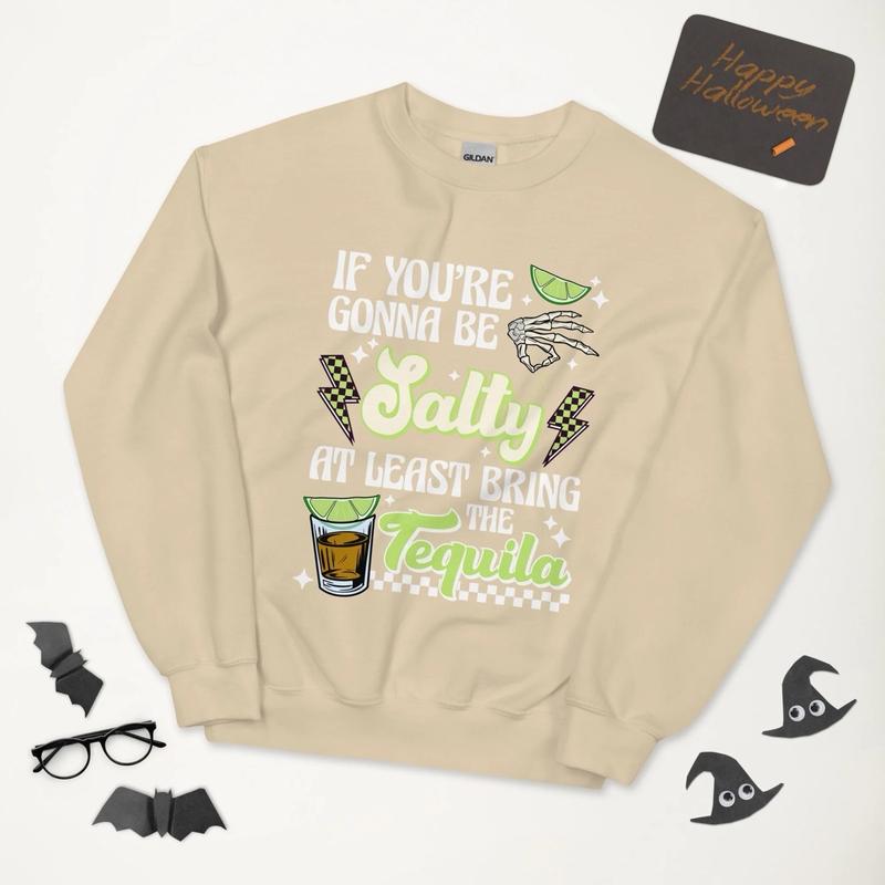 Bring the tequila sweat Unisex Comfort Sweatshirt, Color Ash Grey