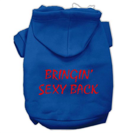 Bringin Sexy Back Screen Print Pet Hoodies, Blue - 2XL 18