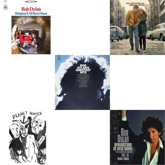 Bringing It All Back Home & Planet Waves (150G LP Vinyl/Dl) & Greatest Hits (150G/Dl Card) & Freewheelin Bob Dylan (140G/Dl Code) & Springtime In New York: The Bootleg Series Vol. 16 (1980-1985) (2LP)