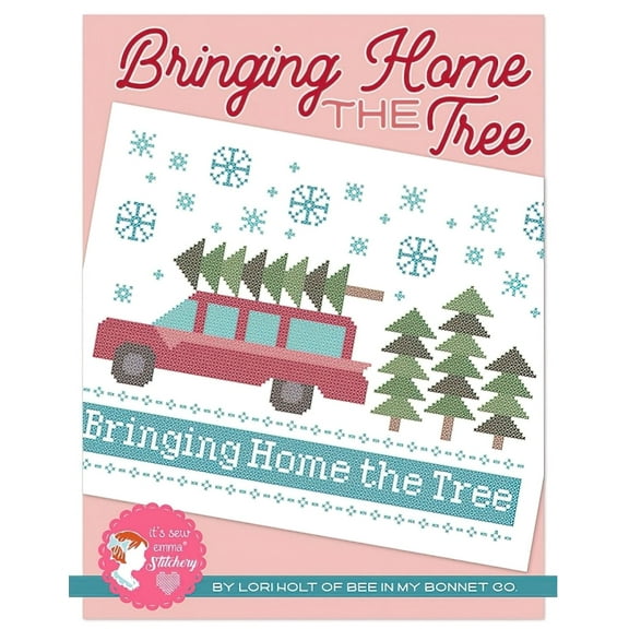 Bringing Home The Tree Cross Stitch Pattern by Lori Holt