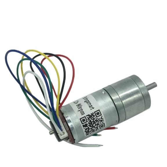 Bringsmart JGA25-371 Encoder Gear Motor 12v DC for High Torque Mini Electric Motor Micro Electric Parts for Toy ,Low Noise - 12V 18RPM