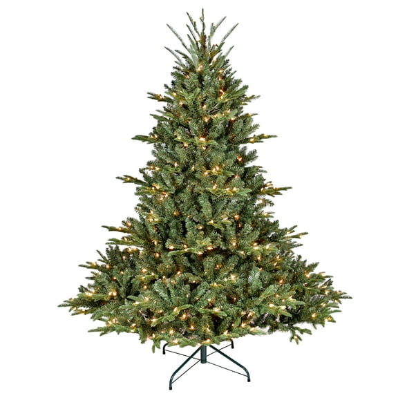 Bringstar 5FT Pre-Lit Christmas Tree, Artificial Fake Christmas Tree with 350 Lights, 1129 PE & PVC Mixed Branch Tips, Xmas Tree for Indoor and Outdoor Holiday Decoration