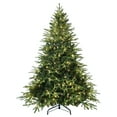 thumbnail image 1 of Bringstar 6FT Prelit Artificial Christmas Tree with 400 Lights, Premium Fake Xmas Tree with 2056 PE & PVC Mixed Branch Tips, Metal Hinges & Foldable Base, 1 of 7