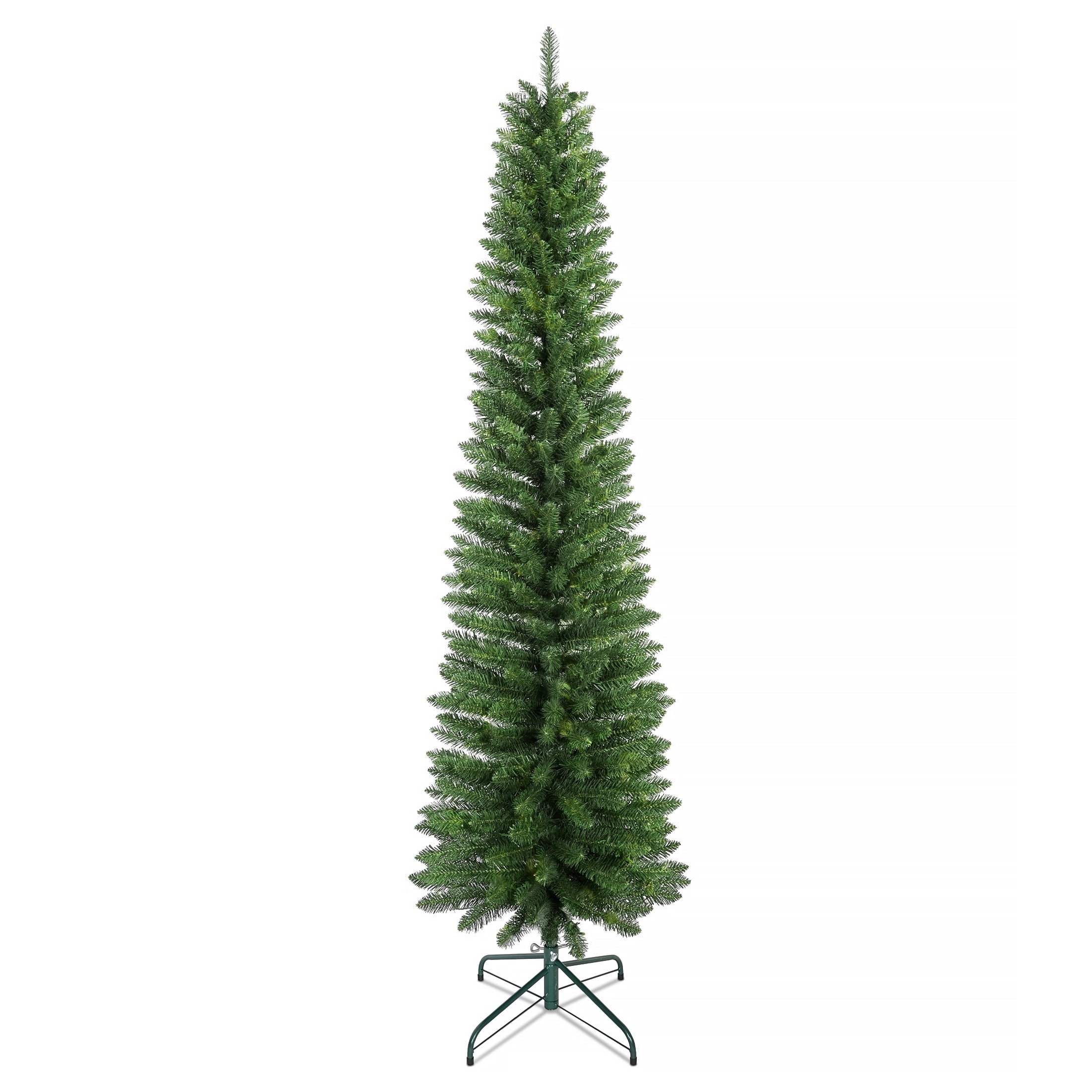 Unlit Slim Christmas Tree 6FT, Bringstar Artificial Pencil Xmas Trees ...