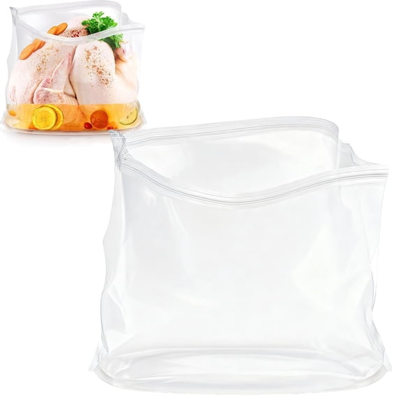 Brining Bag, 26"×22", 2 Pack, Extra Large Turkey Brine Bag, Thickened materials, Double Track Zippers Brine Bags, Brining Bags for Turkey, Ham, Beef, Marinade