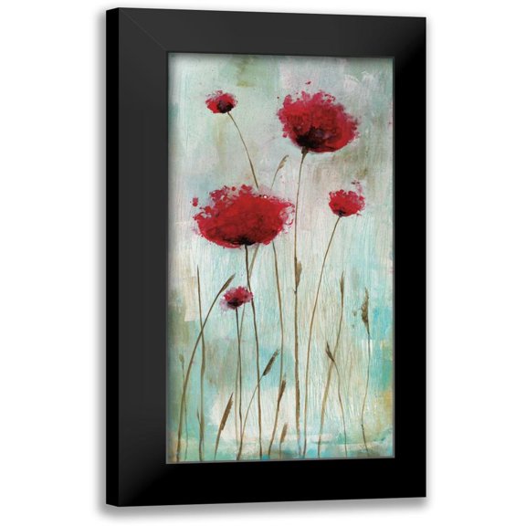 Brink, Catherine 9x14 Black Modern Framed Museum Art Print Titled - Splash Poppies I