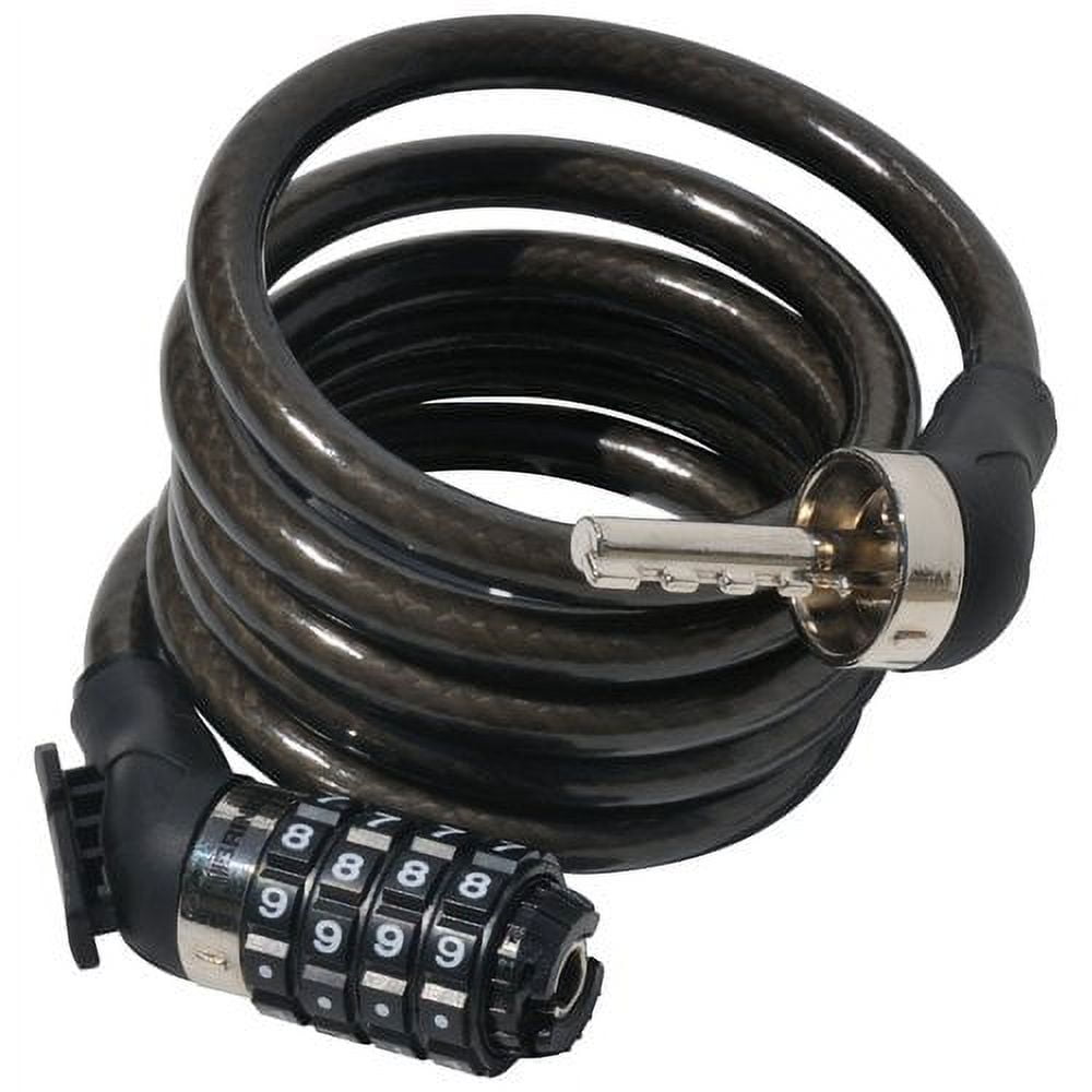 Brink's Cable with Combination Lock and LED Light, 6'