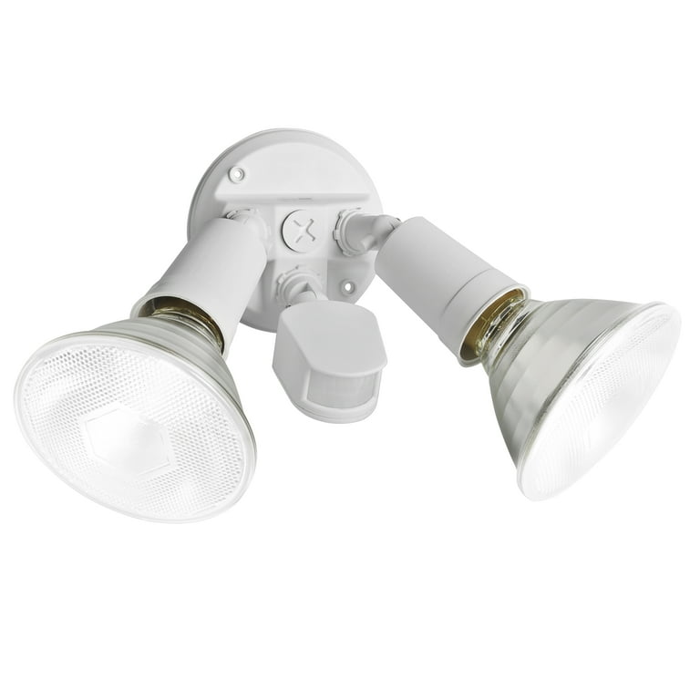 Brink's Motion Activated Security Light, White Finish Brink's Motion Activated Security Light, White Finish
