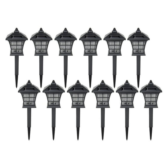 Brinkmann 822-1101-P Mini Window Pane Solar Lights (Set of 12)
