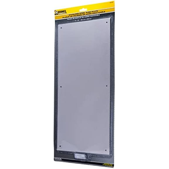 Brinks 16 in. L Stainless Steel Push Plate