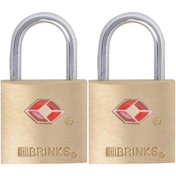 Brinks 171-20271 7/8 in. (22 mm) Brass Keyed Lock (2-Pack)