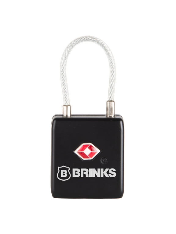 28mm, TSA Luggage Padlock with a 1in Steel Cable Shackle