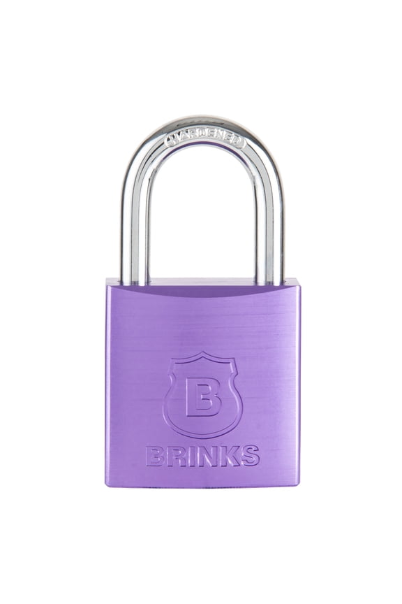 38mm Purple Anodized Aluminum Solid Body Padlock with 1in Shackle