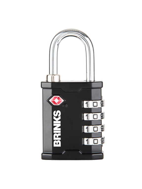 40mm Heavy Duty Zinc Die-Cast TSA Resettable Combination Luggage Padlock with 1in Shackle