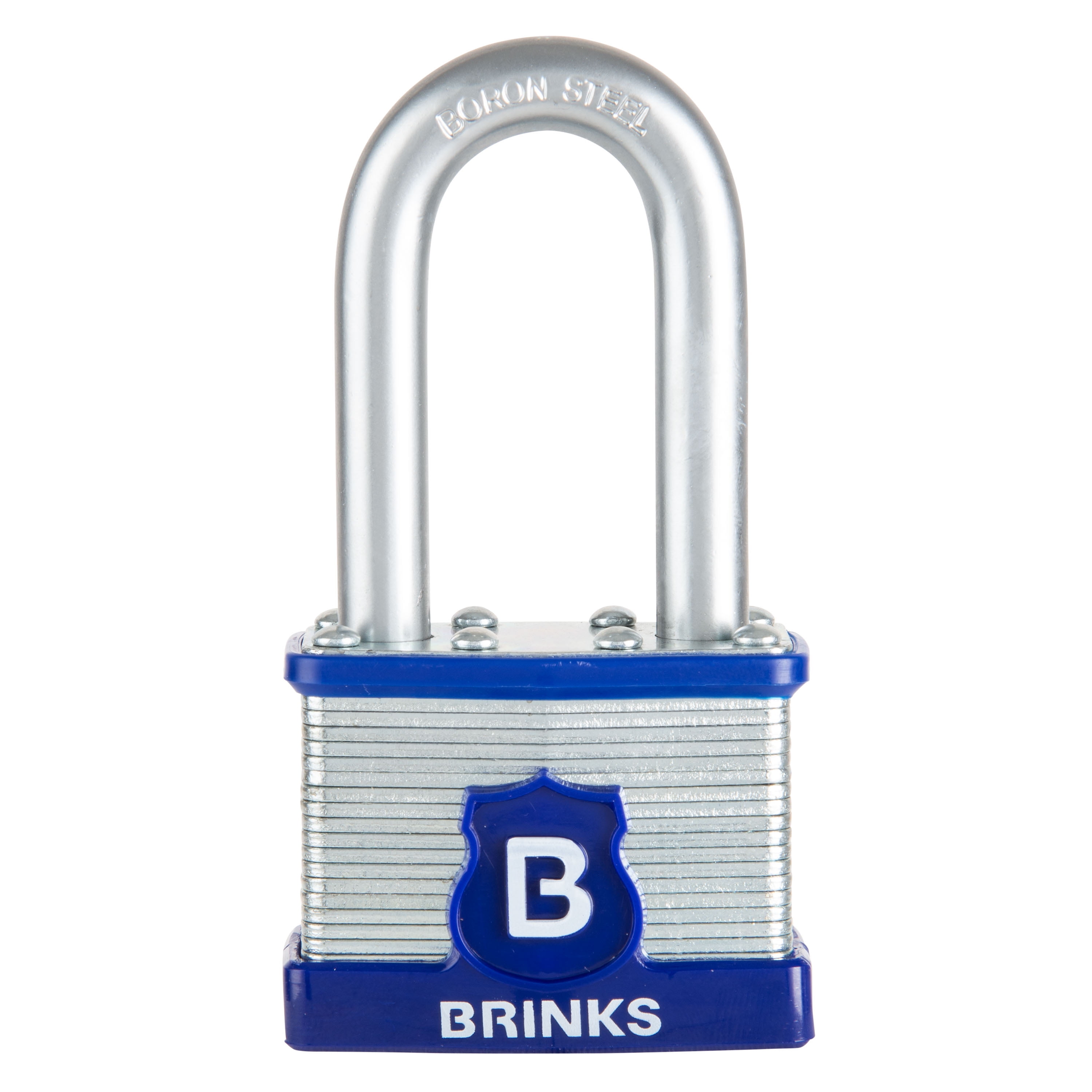 Brinks Laminated Steel 44mm Keyed Padlock with 2in Shackle