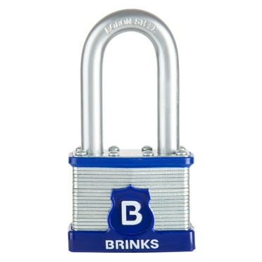 Brinks 50mm Laminated Steel Padlock with 2in Boron Shackle
