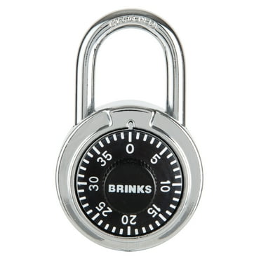 Brinks 50mm Steel Dial Combination Padlock with 1in Shackle