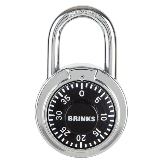 Brinks 50mm Steel Dial Combination Padlock with 1in Shackle
