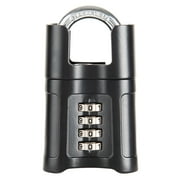 Brinks 57mm 4-Digit Resettable Steel Combination Padlock with 1in Shackle and Shrouded Guard