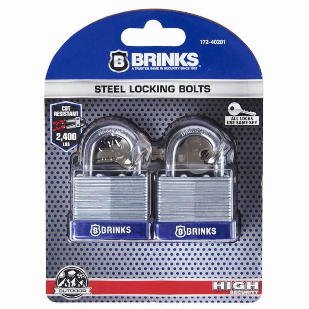 Brinks Brinks 2-Pack 40mm Laminated Steel Padlock