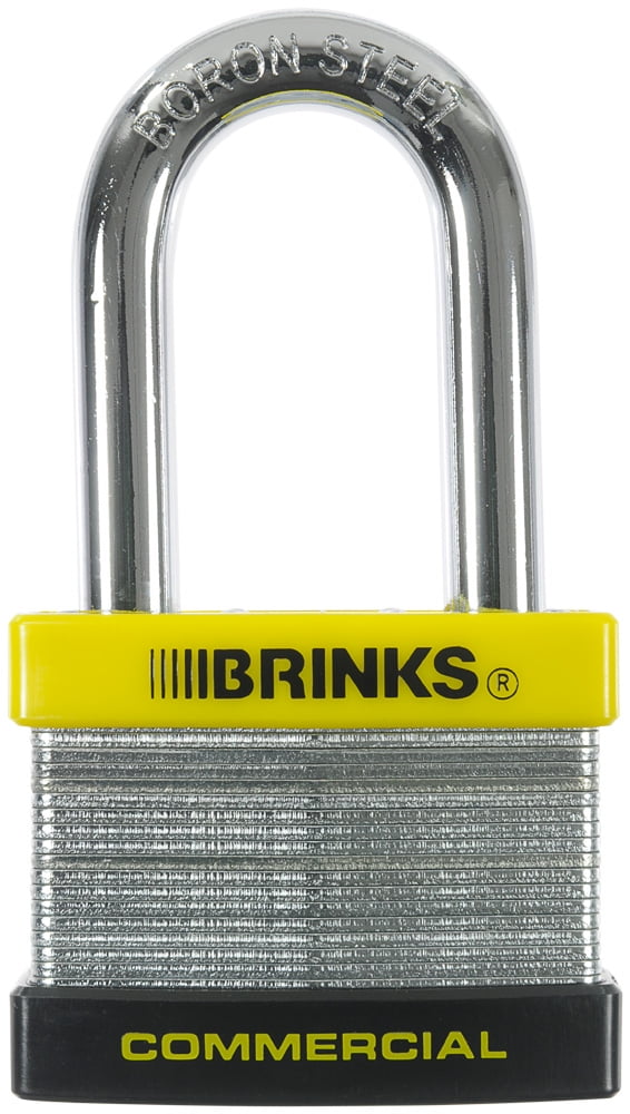 Brinks Commercial Laminated Steel 50mm Keyed Padlock with 2in Shackle