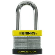 Brinks Commercial Laminated Steel 50mm Keyed Padlock with 2in Shackle