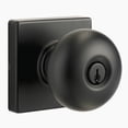 thumbnail image 1 of Brinks Contemporary Keyed Entry Doorknob, Matte Black, 1 of 6