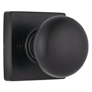 Brinks Contemporary Non-Turning Interior Push/Pull Ball Doorknob, Matte Black