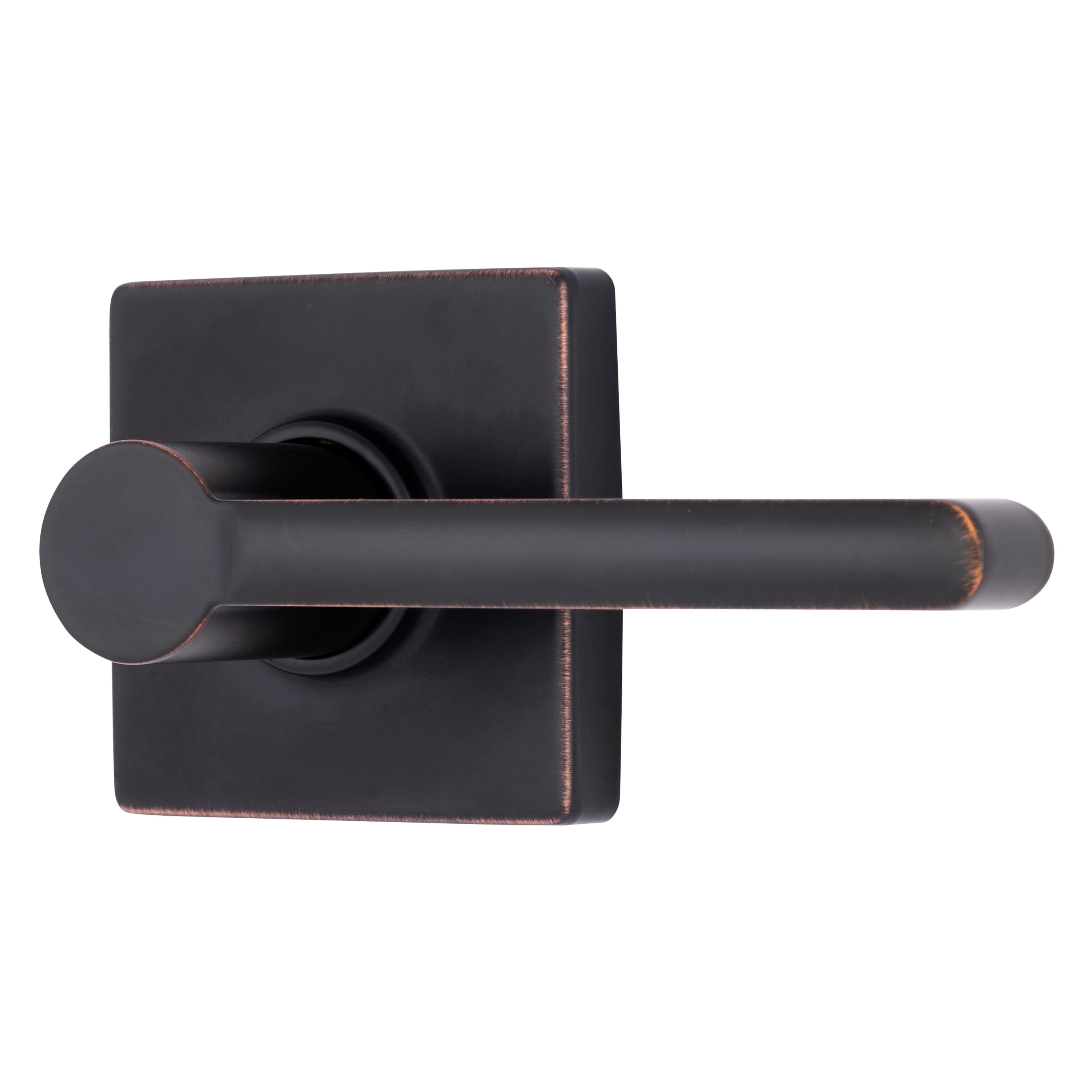 Brinks Contemporary Passage Lever Doorknob, Tuscan Bronze