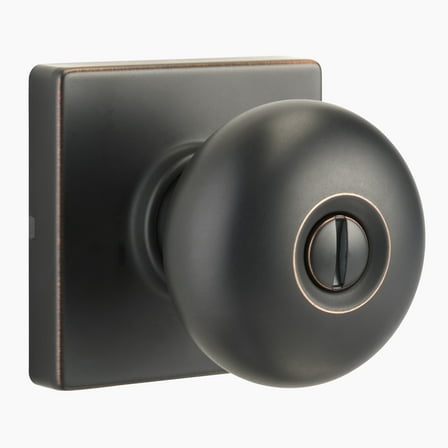 Brinks Contemporary Privacy Doorknob, Tuscan Bronze