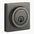 thumbnail image 1 of Brinks Contemporary Single Cylinder Deadbolt, Tuscan Bronze, 1 of 7