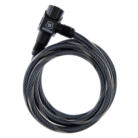 Brinks Covered Steel 3/8in x 6ft Keyed Bicycle Cable Lock