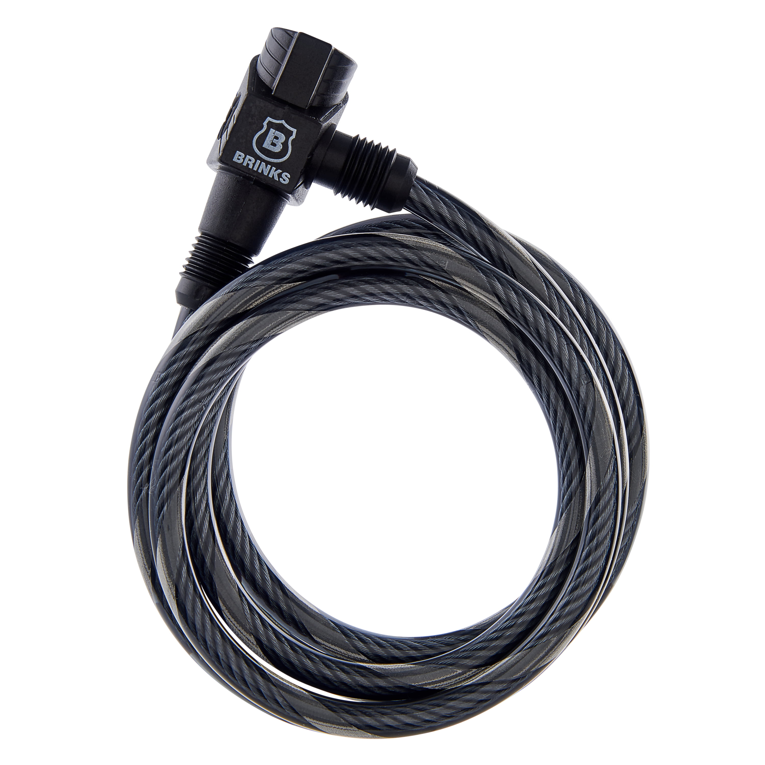 Brinks Covered Steel 3/8in x 6ft Keyed Bicycle Cable Lock