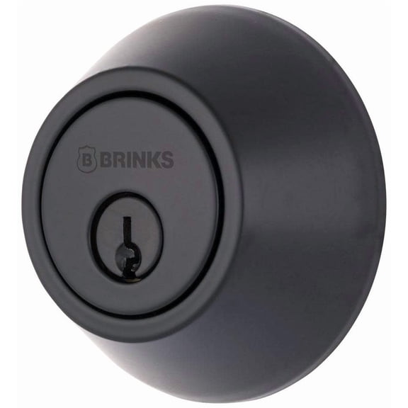 Brinks E2401 Raleigh Single Cylinder Keyed Entry Deadbolt From The Transitional Collection