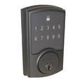 thumbnail image 1 of Brinks Electronic Touchpad Deadbolt with Pro-Guard, Transitional, Matte Black, 1 of 11