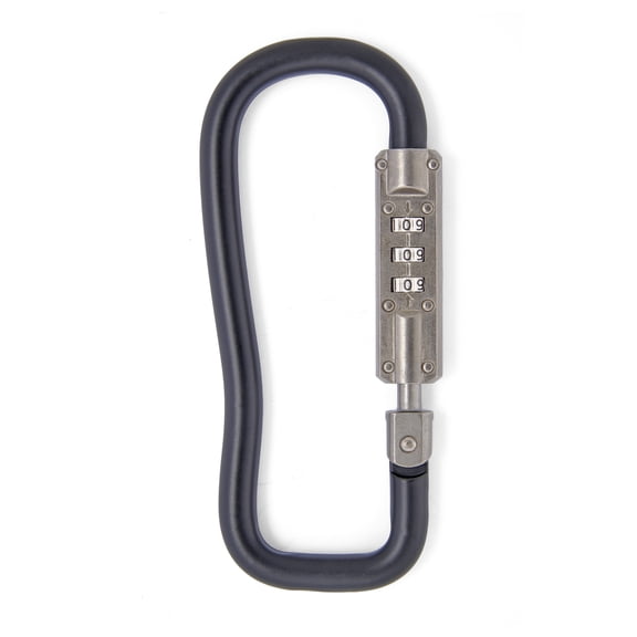 Brinks Hardened Steel Combination Carabiner Lock, 5 1/2 inch