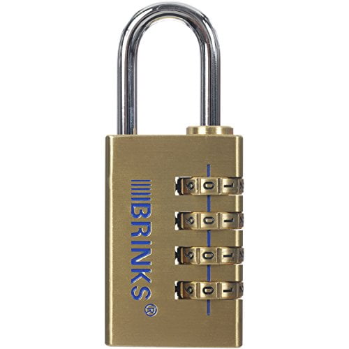 Solid Brass 30mm Resettable Combination Padlock with Chrome Shackle
