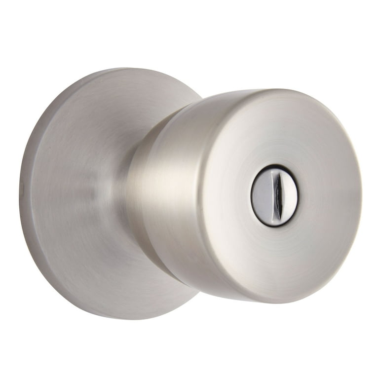 Brink's Privacy Bed/Bath Tulip Style Doorknob, Satin Nickel Finish Brink's Privacy Bed/Bath Tulip Style Doorknob, Satin Nickel Finish